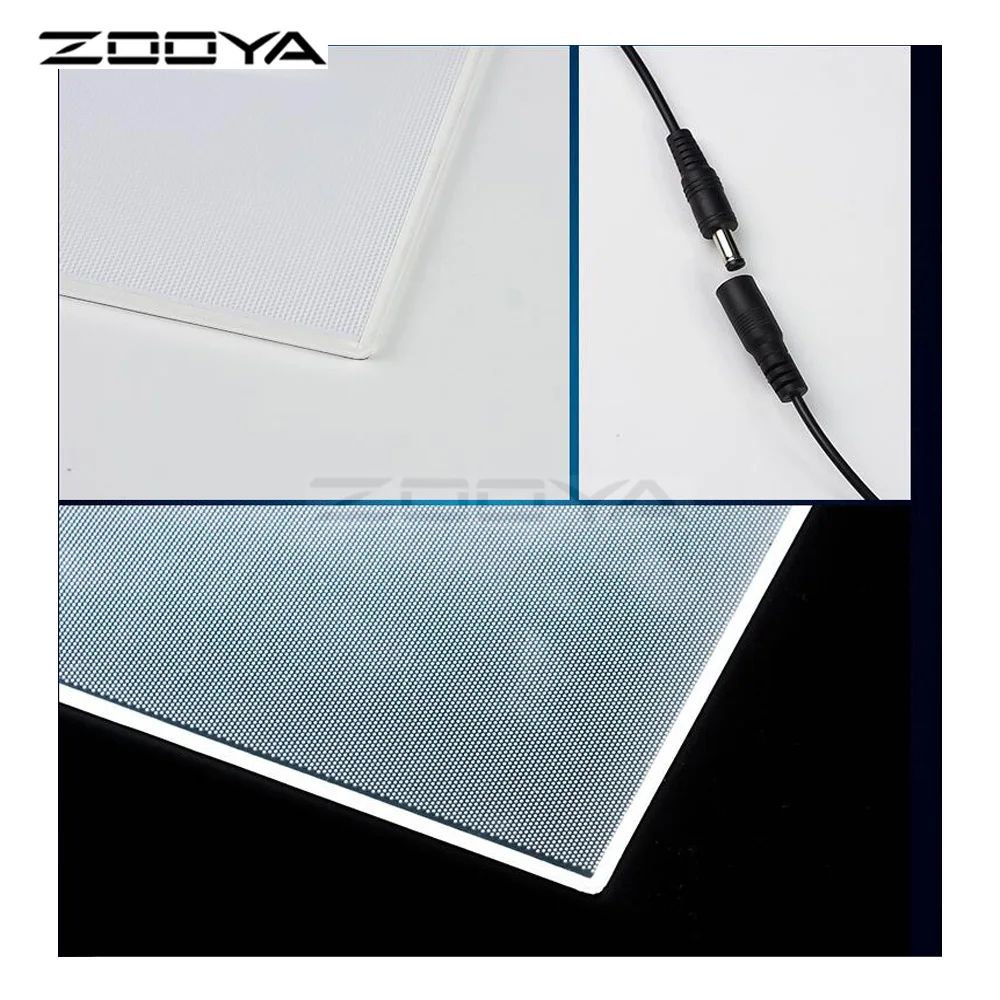 ZOOYA 5D Сделай Сам Алмазная вышивка A4 светодиодная подсветка трафарет Сенсорная