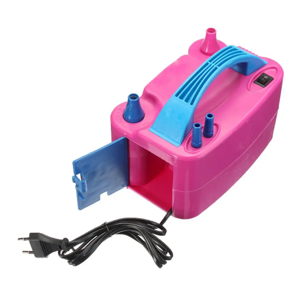

Portable Powerful Electric Balloon Pump Dual Nozzles Inflator Air Blower 600W Electric Balloon Inflator For Decoration