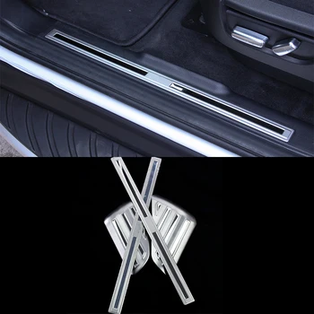 

4pcs Stainless Steel Inner Door Sill Scuff Threshold Protector Plate Cover For Land Rover Freelander 2 2009-2015 Car Accessories