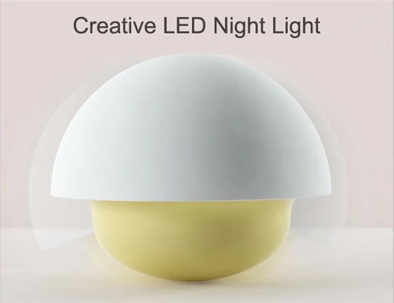 Сенсорный датчик ночник Мягкий Мультфильм Детский USB лампа детский гриб светодиодный ночник изменение цвета Roly-poly стиль