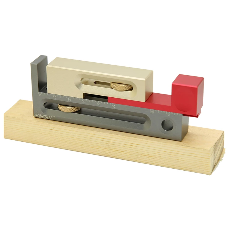  Woodworking Table Saw Gap Slot Regulator Slot Ruler Make The Mortise and Tenon Movable Measuring Bl
