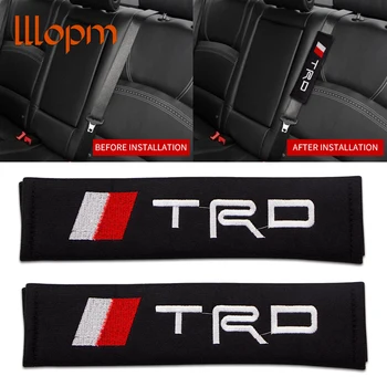 

2pcs/set Seat Belts Covers Padding Breathable Cotton Belt Shoulder Sleeve For TOYOTA corolla TRD Sports Car-Styling Accessories