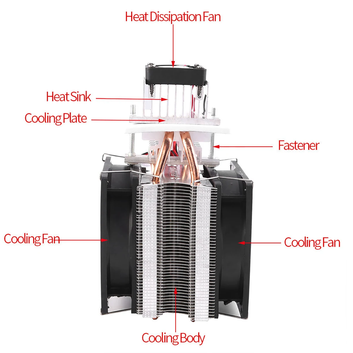 12V 6A Thermoelectric Peltier Semiconductor Cooler Refrigeration Cooling System Kit Cooler Fan For Air Cooling Mayitr