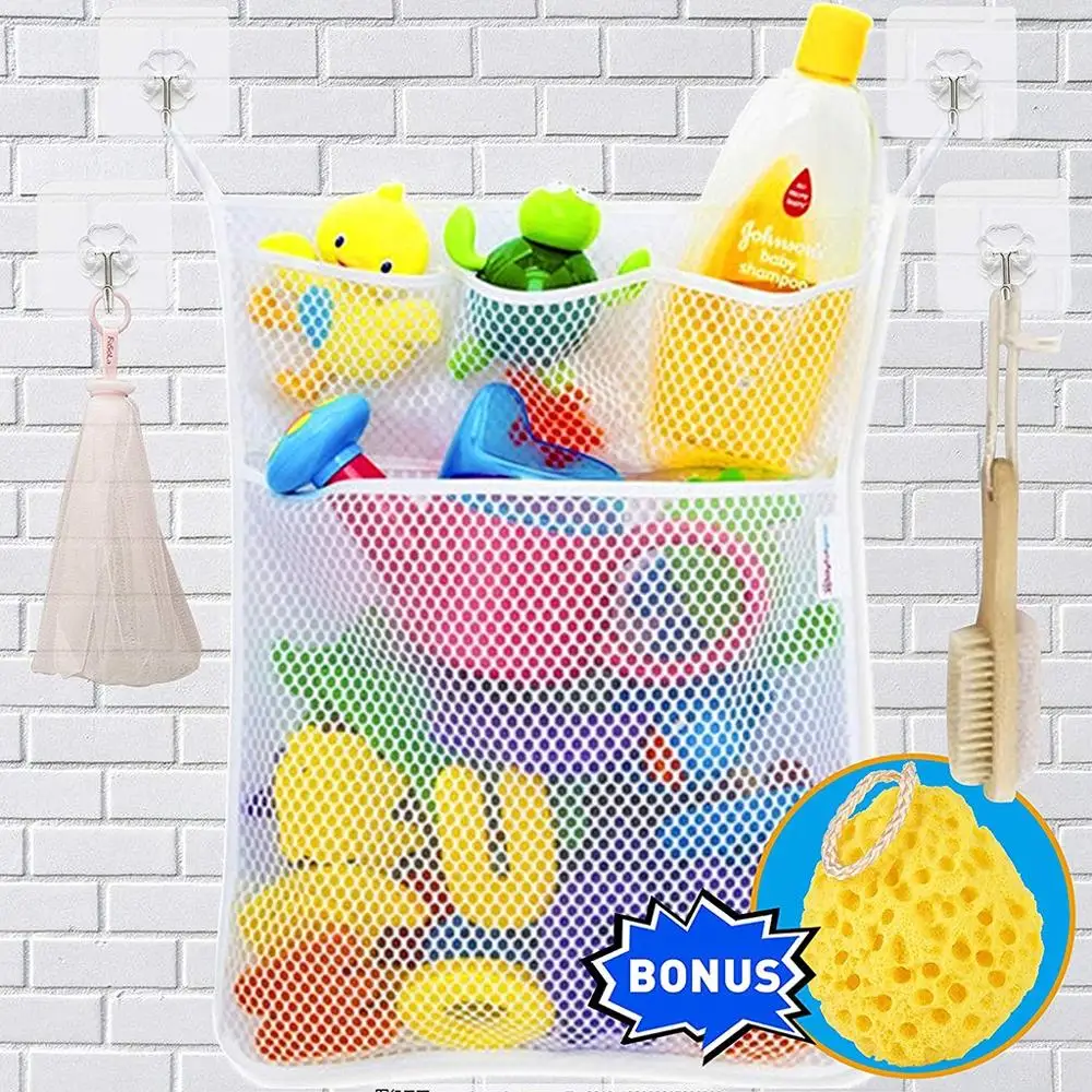 

Baby Kids Bathroom Bathtub Ball Toy Bags Mesh Net Storage Bags Organizer Holder Storage Bags Bedroom small items collection @15
