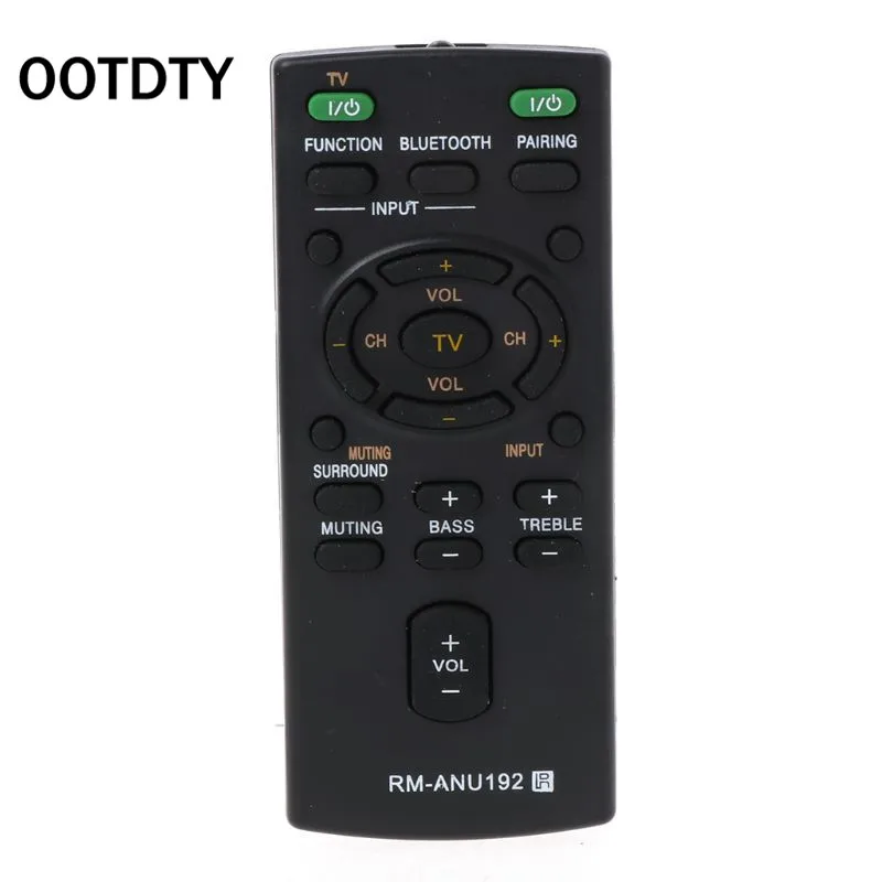 

Remote Control RM-ANU192 for Sony Smart LCD LED TV HT-CT60BT SA-CT60BT SA-CT60 Sound Bar Television Controller Replacement