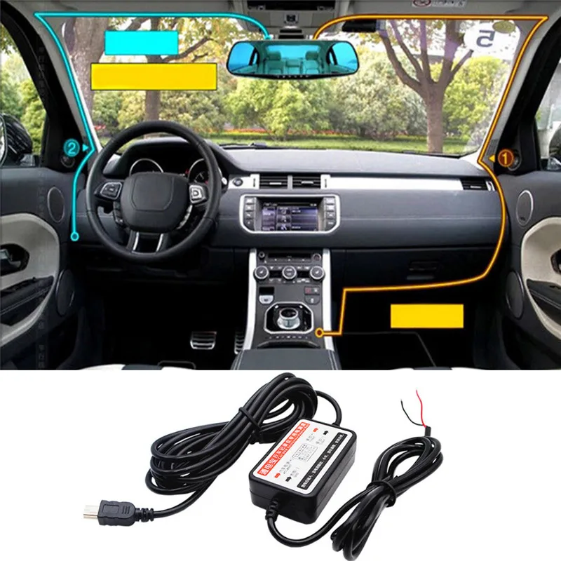 Автомобильное зарядное устройство Mini USB от 12 В 24 до 5 2 А модуль преобразователя