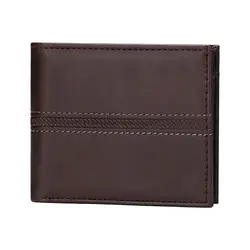 Роскошный короткий дизайн мужской короткий кошелек с карманом для монет тонкий PU кожаный кошелек для мужчин клатч Кредитная карта сумка