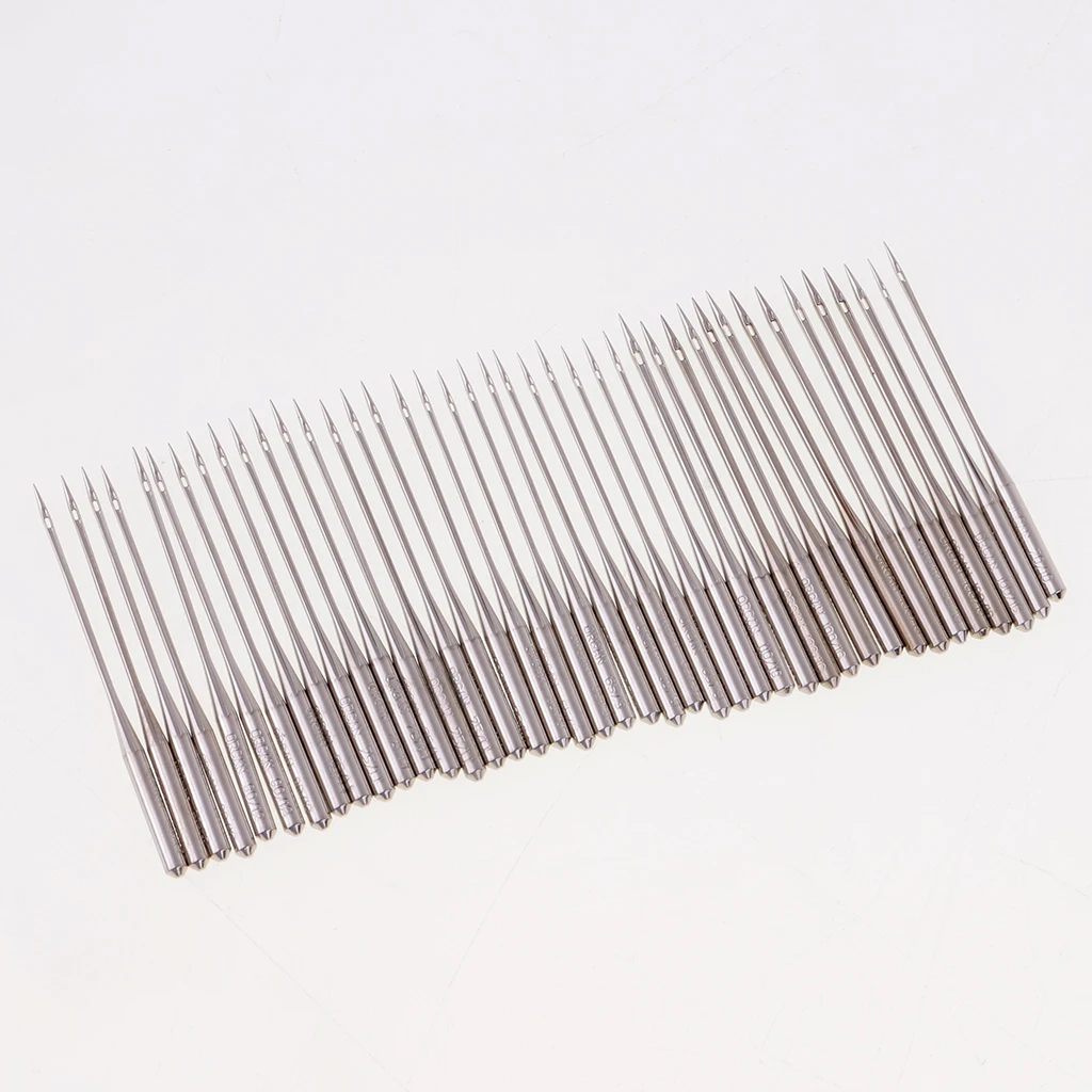 40pcs Sewing Machine Needles Home Threading Needles Size 60/8 65/9 70/10 75/11