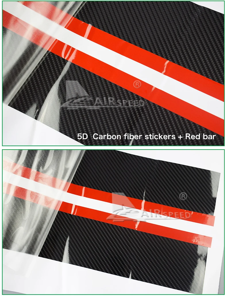 Airspeed 215CM 5D Carbon Fiber Vinyl Decals M Performance Side Skirt Sills Car Stickers For BMW G30 F10 F11 F07 E60 F30 E90 M3  (7)