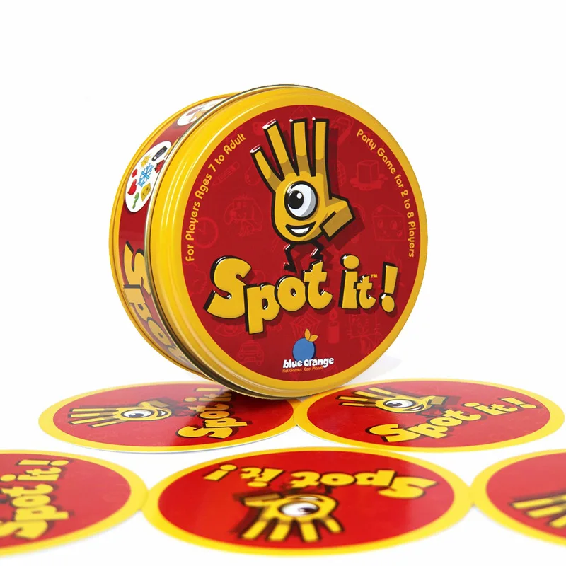 

Spot it game Puzzle game card compares eyesight Quickly find matching symbols game