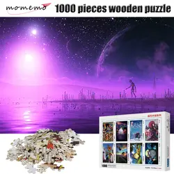 MOMEMO фиолетовая планета Пазлы 1000 для взрослых головоломки игры 1000 шт. деревянные головоломки игрушки Пазлы для детей