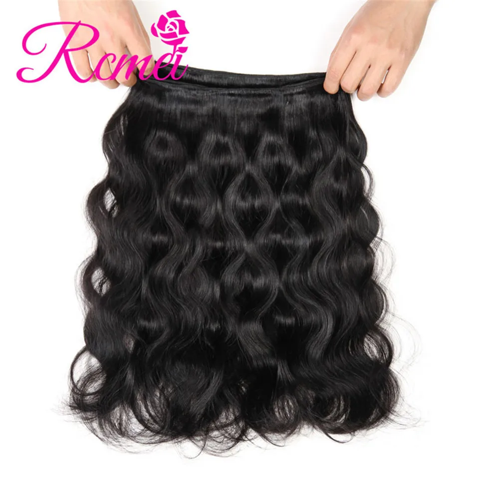 Malaysian Body Wave Hair Bundles With Lace Closure 4 PCS Deal Non Remy Human Hair Natural Black Body Wave Hair Extension Rcmei Malaysian Body Wave Hair Bundles With Lace Closure 4 PCS Deal Non Remy Human Hair Natural Black Body Wave Hair Extension Rcmei