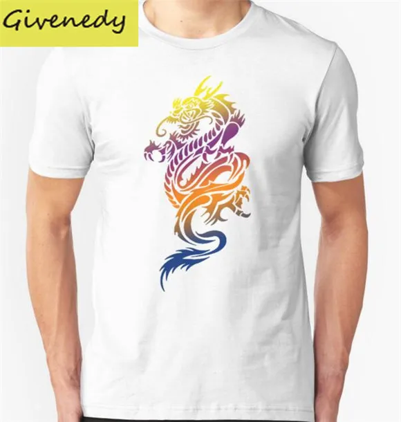 2016 New Arrival Dragon Funny Printed font b Men s b font T font b Shirt