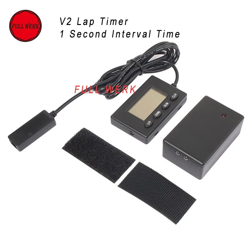 Infravermelho do Motor Pista de Corrida ao ar 1 segundo Intervalo de Tempo Conjunto Plástico Motocicleta Cronómetro Ultrared Livre Dispositivo Ferramenta Colo Tempo 1 v2 2 Cheap Instrumentos