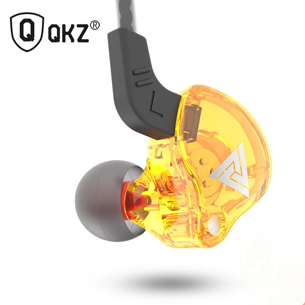 QKZ AK6 ATES ATE ATR HD9 медный драйвер HiFi спортивные наушники в ухо наушники для бега с микрофоном гарнитура музыкальные наушники