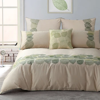 

1.3 Million Needles Embroidery Bedding set Luxury 100% Cotton Original Ropa De Cama Leaf Bed Duvet Cover Set 4/6 Queen King