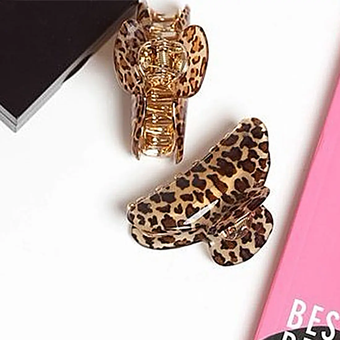 New Sale Women Acrylic Fashion Leopard Hair Clip Hair Claws Hair