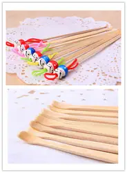 5 шт. прекрасные бамбуковые восточные куклы, ушные палочки ручной работы, Очищающий воск для удаления, инструмент для ухода за ушами