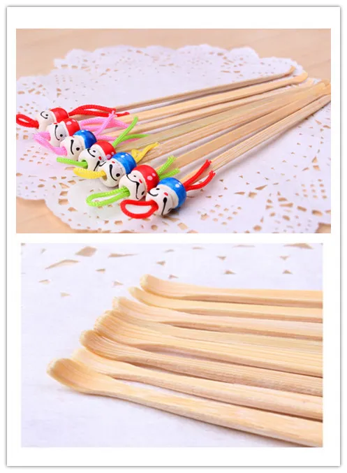 

5PCS Lovely Bamboo Oriental Doll Ear Pick Handmade Clean Wax Remover Cleaner Ear Care Tool Wholesale