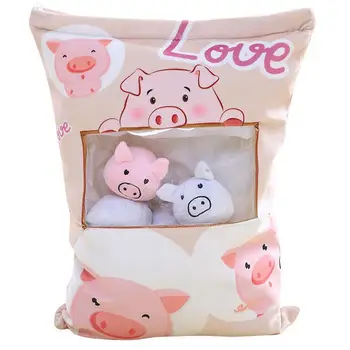

Innovative Snacks Throw Pillow Japanese Lovely Rabbit Shaped Plush Toys Dolls
