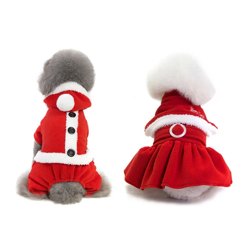 

Chihuahua Dog Christmas Costume Dog Clothes Winter For Small Dog Soft Warm Pet Clothes Christmas Clothes Festive Dogbaby Dress