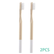 Натуральная чистая бамбуковая зубная щетка портативная Мягкая зубная щетка для волос Экологичные щетки для зубов очистка полости рта уход туристические Зубные щетки