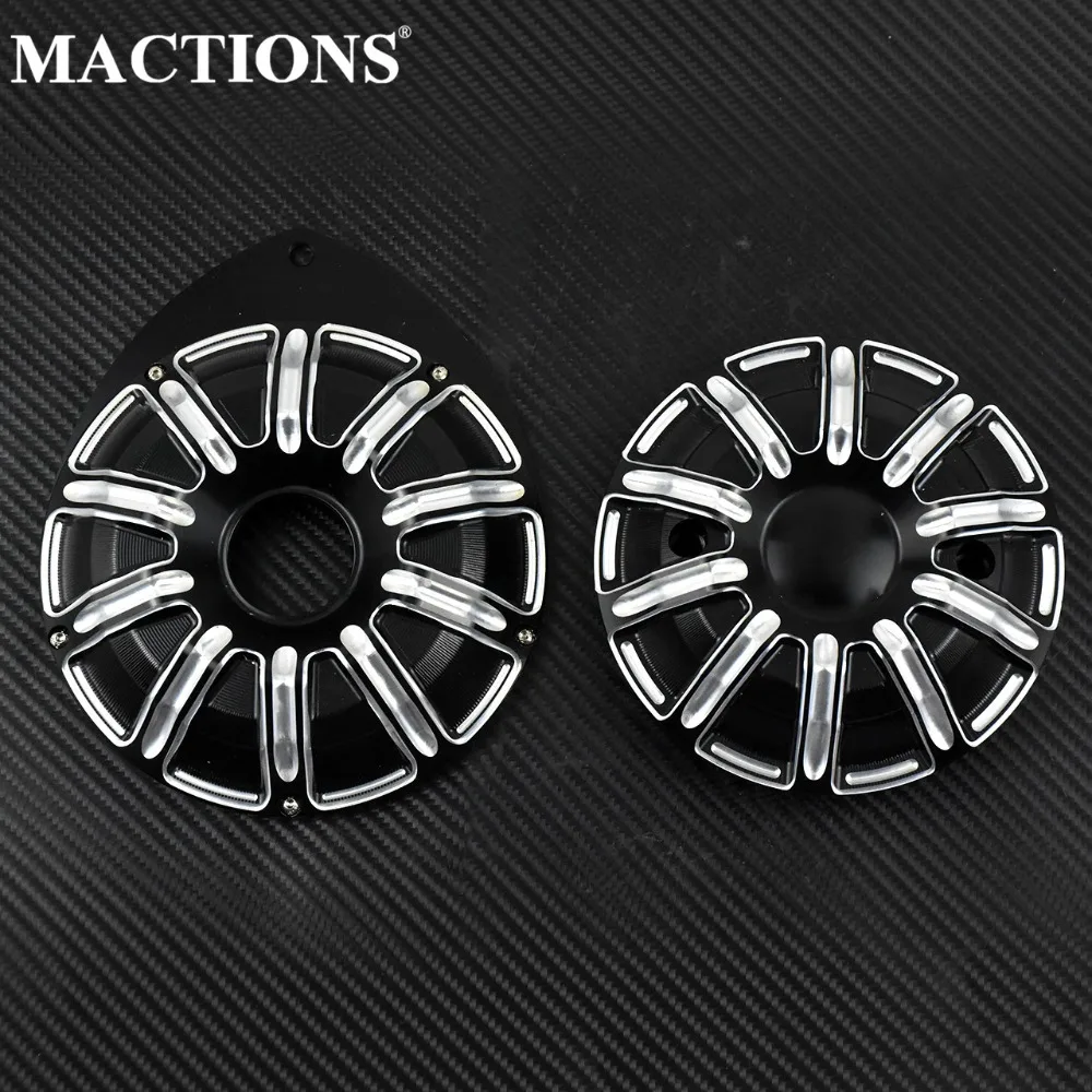 Motorcycle CNC Stator Cover+Ignition Cover 2Pcs/Set Black Aluminum For