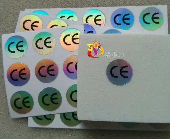 CE Certificated Label Sticker Diameter 1cm 10x10mm 1000Pcs/Lot Round Waterproof Laser For Electronic  Home Appliance
