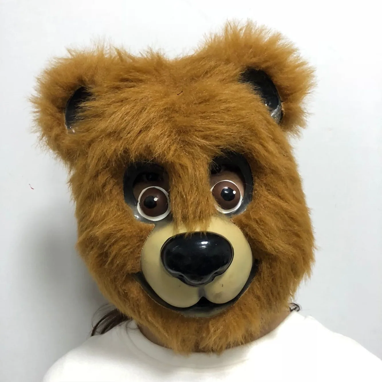 Cute Plush Teddy Bear Mask Animal Bear Head Latex Full Face Masks