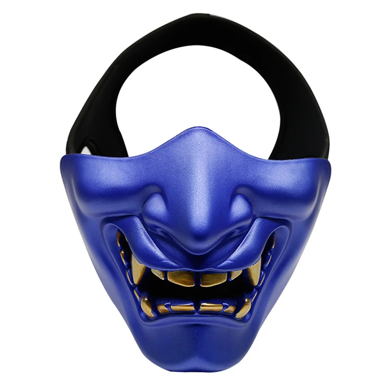 

Horrible Party Decoratvie Japanese Buddhist Evil Hannya Mask Half Face Samurai mask Scary Demon Mask