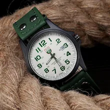 Винтажные классические мужские водонепроницаемые спортивные Кварцевые армейские часы с кожаным ремешком и датой, мужские наручные вечерние часы с украшением, деловые часы gi