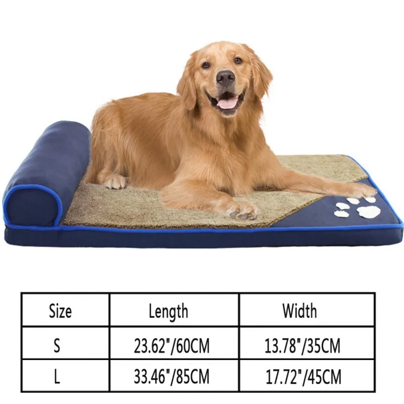 Dog Beds For Large Dogs House Sofa Kennel Square Detachable And Washable Sofa Husky Labrador Teddy Large Dogs Cat House Beds Mat