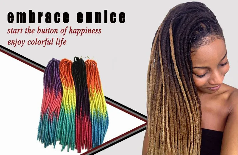 High Quality Gradient Ombre Crochet Braids Hair Style Extensions