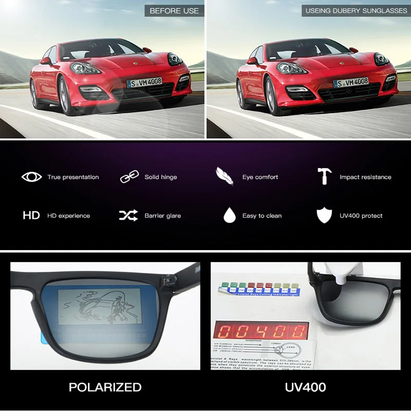 Goedkoop DUBERY 2019 Gepolariseerde Zonnebril mannen Luchtvaart Driving Shades Mannelijke Zonnebril Voor Mannen Retro Goedkope Luxe Merk Designer Oculos