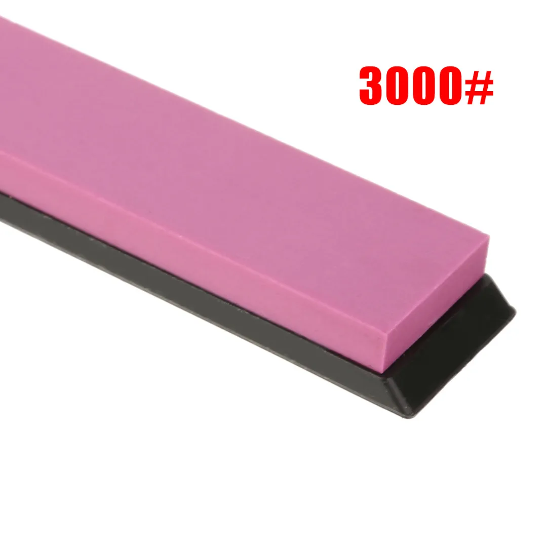 1pc 5000/3000/1000 Dual Whetstone Sharpener Tool Fine Grit Sharpening Water Stone with Anti-slip Base Kitchen Tool