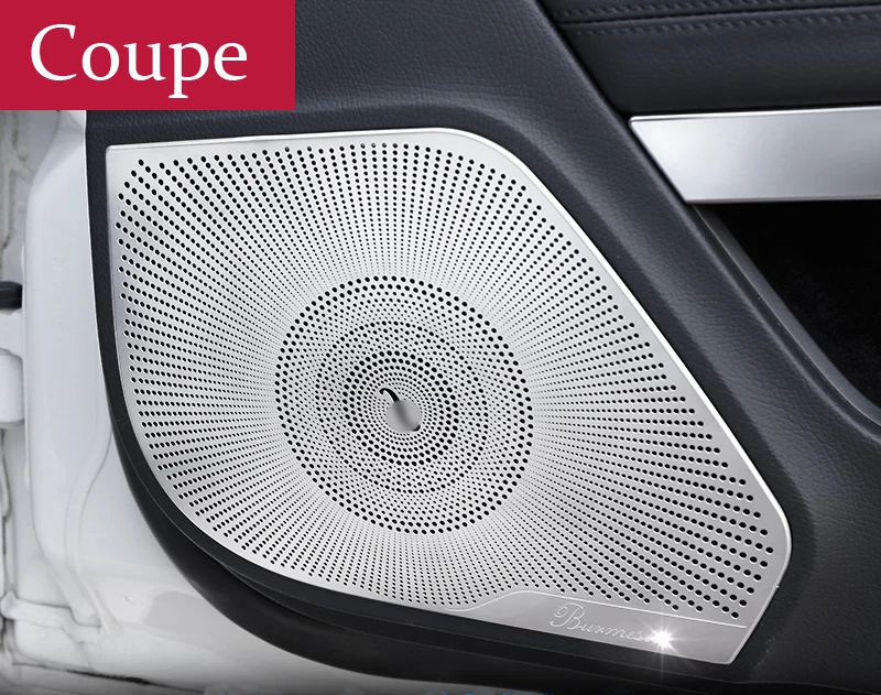 Matte Inner Door Speaker Cover Trim For Benz E Class Coupe W207 C207 2009-2016