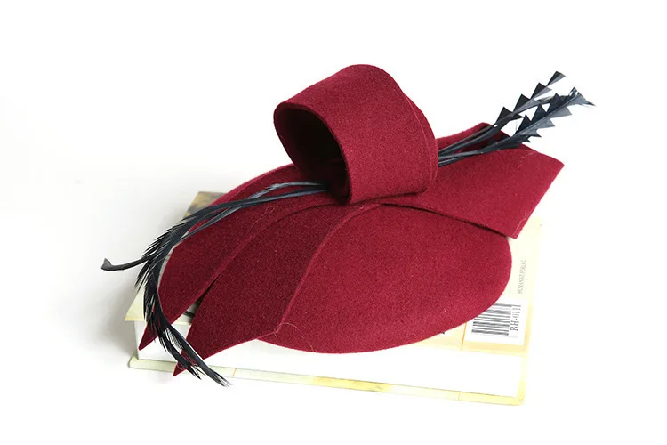 

Women Fascinator Hat Autumn Winter Hollow Veil Wool Felt Women Fedoras Cocktail Formal Dress Hats Wedding Hats Hair Accessories