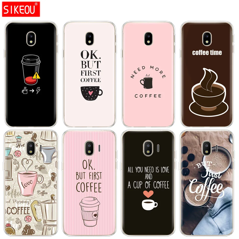 Силиконовый чехол для телефона Samsung Galaxy J3 J5 J7 2017 года J330 J530 J730 PRO j2 2018 время кофе |