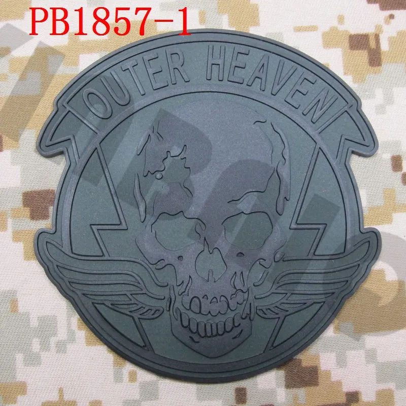 3D ПВХ патч MGS OUTER HEAVEN PMC Special Force Group - Цвет: PB1857 Green