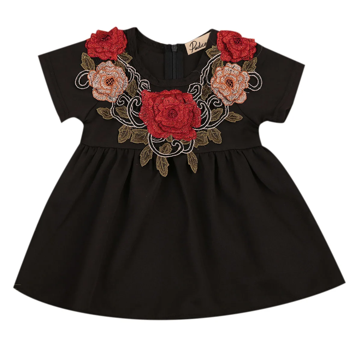 US Summer Kid Baby Girl Clothes Princess Dress Party Holiday Floral Dresses