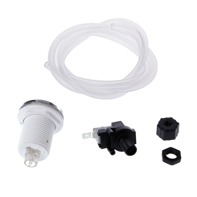 

16A On Off Push Air Button Switch Jet Tool Set Bath Spa Tubing Kits For Home Tools