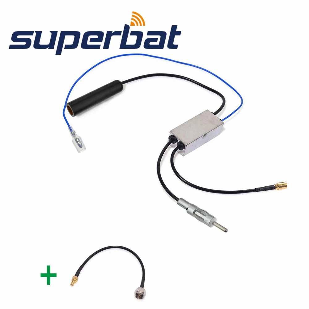 

Superbat FM/AM to DAB/DAB+/FM/AM Car Radio Aerial/Antenna Amplifier/Converter/Splitter + F Connector Aerial Adaptor Cable