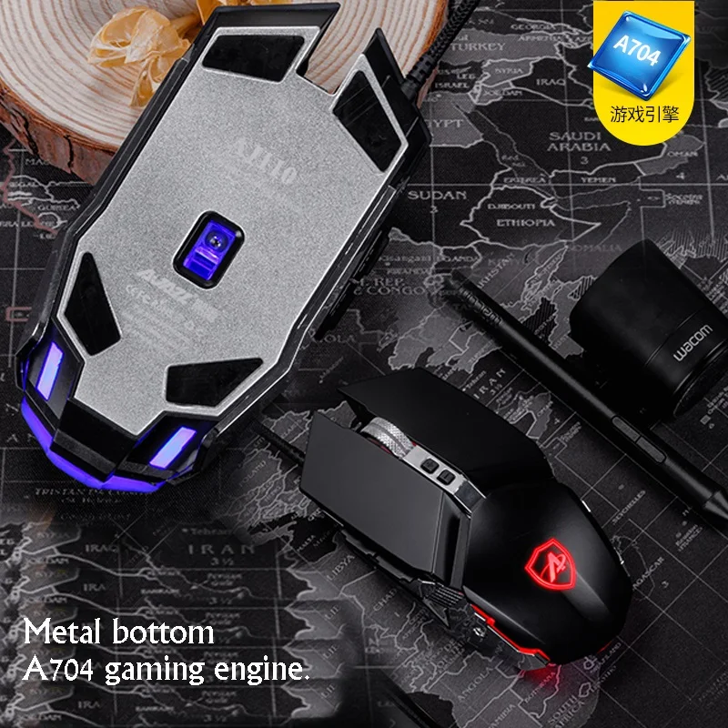 Ajazz AK 40 87 ключ + AJ110S USB механическая клавиатура и мышь набор Ретро круглая Кепка