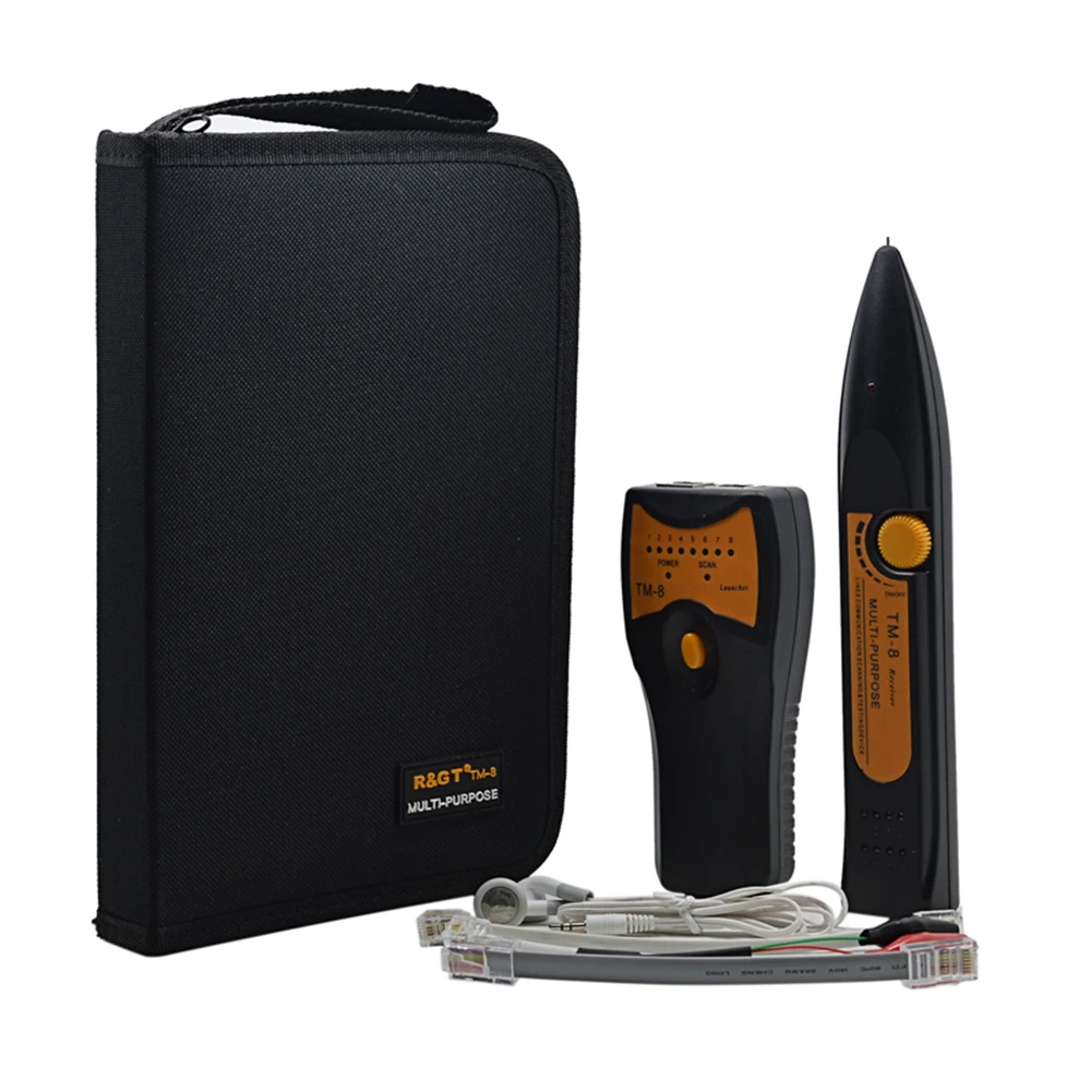 

MJTEK Multifunctional TM-8 LAN Network Cable Tester Cat5 Cat6 RJ45 UTP STP Crimping Tool Telephone Wire Tracer Diognose Tone