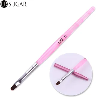 

Pink Nail Brush UV Gel Brush Pen Round Head With Cap for UV Gel Drawing Painting Brush Nail Art Tools DIY