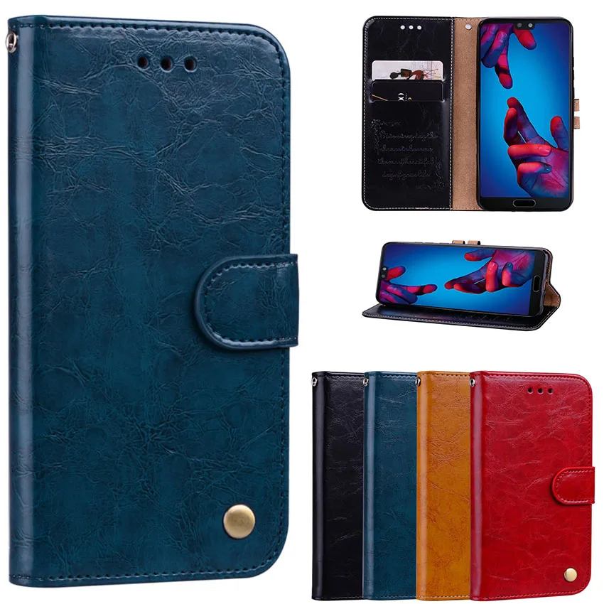 Чехол для Huawei P20 Pro Lite Роскошный кожаный флип-чехол держатель карт подставка