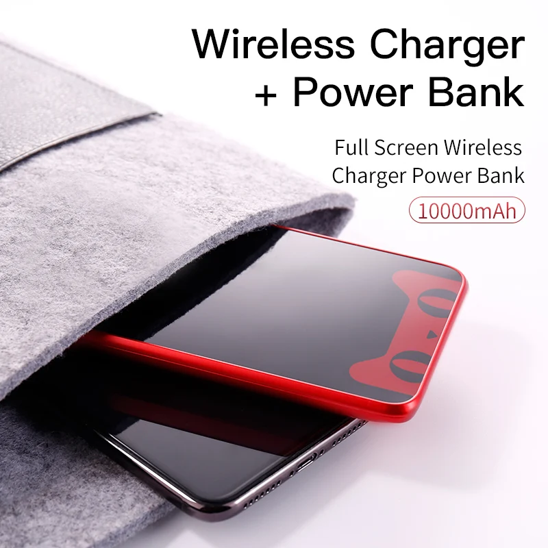 Baseus Tmall Cat Logo 10000mAh Qi Wireless Charger Power Bank For iPhone Xiaomi mi Poverbank External Battery Wireless Powerbank Baseus Tmall Cat Logo 10000mAh Qi Wireless Charger Power Bank For iPhone Xiaomi mi Poverbank External Battery Wireless Powerbank