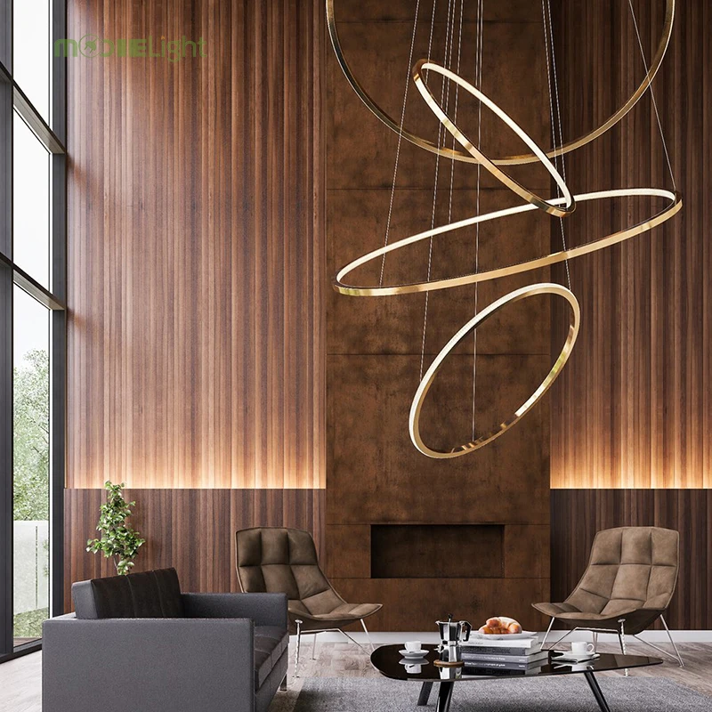 

Modern LOHJA chandelier Circle Rings Led Chandelier Light For Indoor Lighting Dinning Room AC 85-260V 40CM 60CM 80CM 100CM
