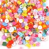 100Pcs Mixed Cartoon Dyed Shank Flatback Plastic Buttons For Clothing Kids Coat Boots Sewing Accessory Scrapbook DIY Craft M1895 4