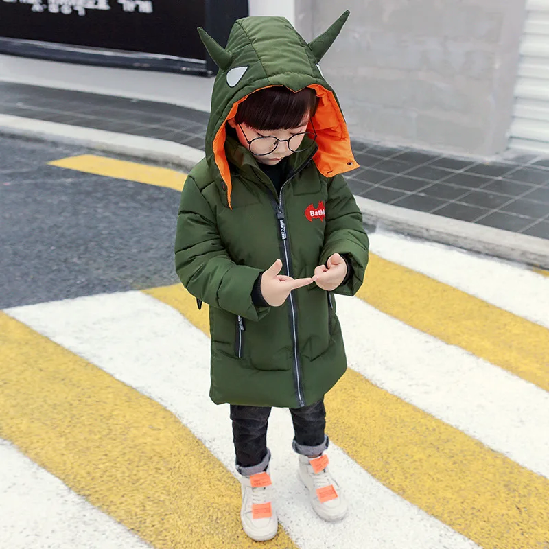 

2018 Baby Jackets Boys Hoodie Spring Winter Long Coat Kids Windbreaker for Boy Thicken Fleece Outerwear Batman Children Clothing